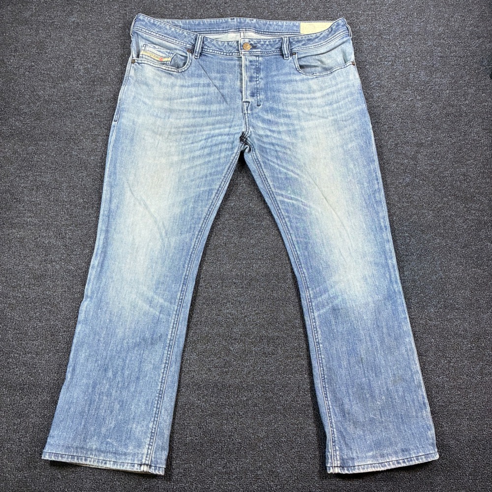 Diesel Zantiny Jeans Mens 36 [36x29] Regular Bootcut Light Wash Stretch Denim